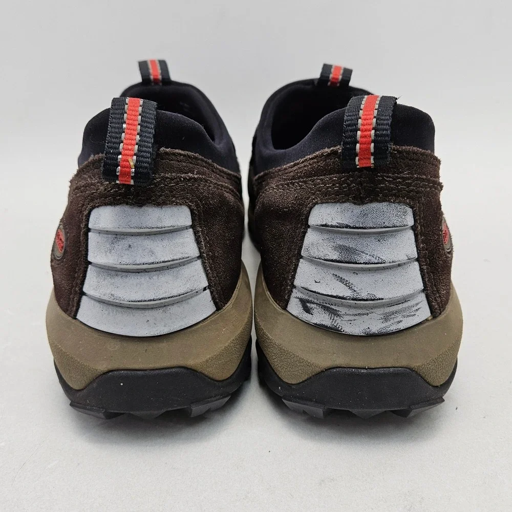 LL Bean Men 9M Snow Sneaker Slip On Suede Boots Brown 0ADL5 Thinsulate